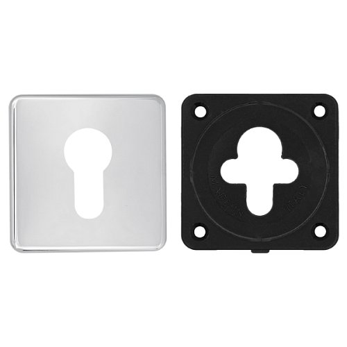 Накладка на серцевину AZZI FAUSTO MY/QSLIM/CL квадратна хром полірований - Фото №3