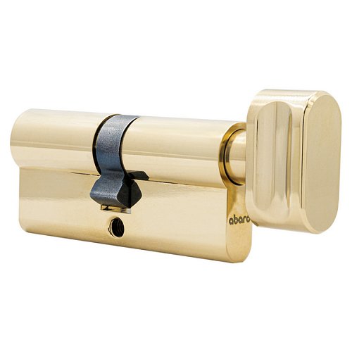 Циліндр ABARO B100 90T (45*45T) G латунь полірована 5 ключів - Фото №3