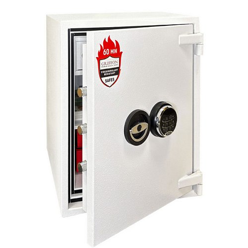 Сейф вогнестійкий GRIFFON FRS.57.E WHITE - Фото №7
