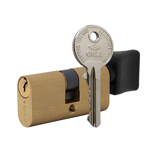 Цилиндр CISA Oval 08230 56T (28*28T) овальный для электромех. замков - Фото №1