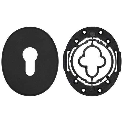 Накладка на серцевину AZZI FAUSTO MY/85X70/NO овальна широка чорний матовий - Фото №3