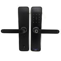 Розумний замок PES Husky Wi-Fi з WC фіксатором накладний чорний