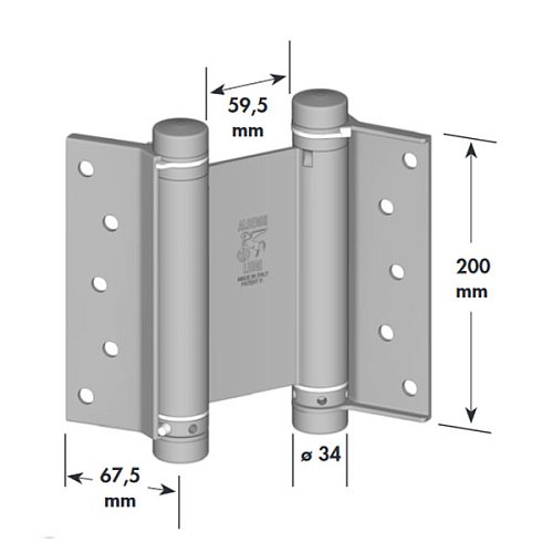 Петля барная ALDEGHI LUIGI 101IN200H 200 мм IN нержавеющая сталь - Фото №5