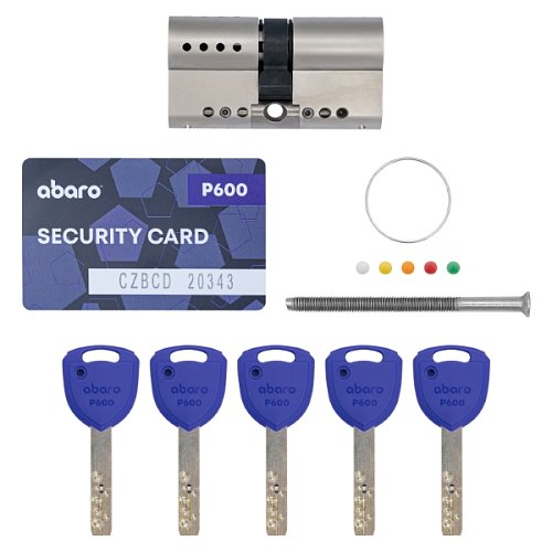 Циліндр ABARO P600 (модульний) 62 (31*31) Ni нікель сатин 5 ключів - Фото №11