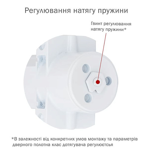 Дотягувач RYOBI DS-4550T BC/DA SLD HO з фіксацією до 80кг Білий - Фото №5