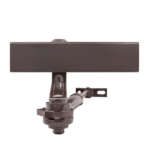 Доводчик CISA C1611.05.0.88 Professional Plus2 BC STD HO с фиксацией до 120 кг коричневый - Фото №2