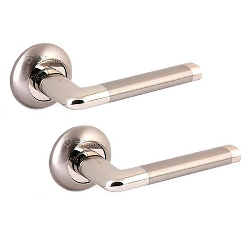 Ручки на розетте APECS H-0883-Z NIS/NI никель матовый/никель - Фото №1