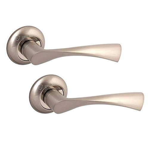 Ручки на розеті APECS Megapolis New-York H-0823-A Nis нікель матовий - Фото №1