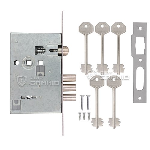 Механізм замка SHERLOCK 05.008 (BS55*55мм) 5 ключів - Фото №4