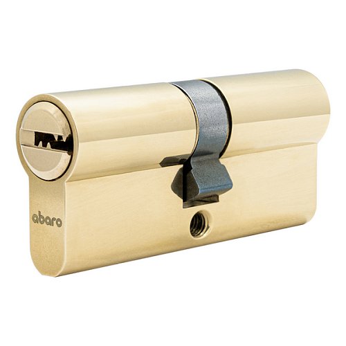 Циліндр ABARO B100 60 (30*30) G латунь полірована 5 ключів - Фото №2
