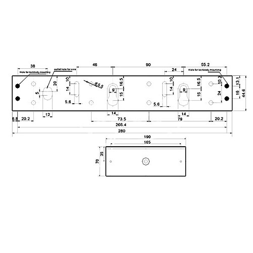 Электромагнитный замок YLI YM-750T(LED) - Фото №4