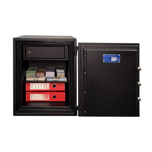 Сейф вогнестійкий GRIFFON FRS.57.E BLACK - Фото №7