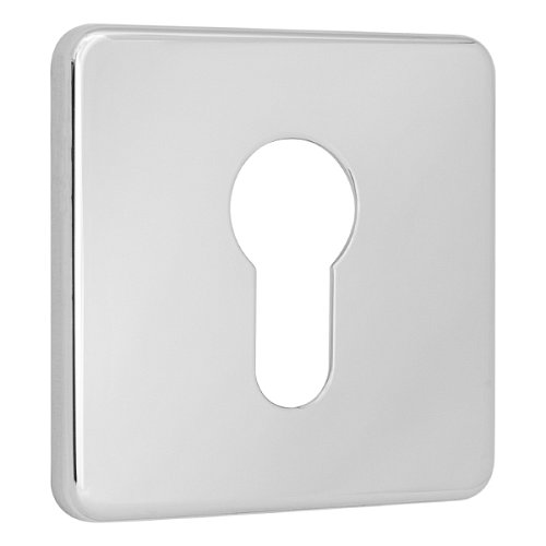 Накладка на серцевину AZZI FAUSTO MY/QSLIM/CL квадратна хром полірований - Фото №1