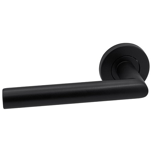 Ручки на розеті ABARO Lido MM кругла розета чорний - Фото №2