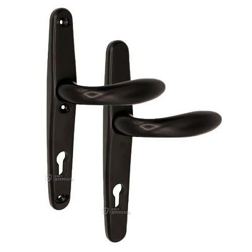 Ручки на планці STUBLINA 92/35 натискна-натискна чорна - Фото №1