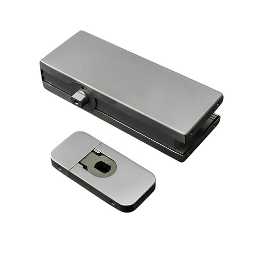 Завіс барний GLASS-M-TECH GM-005 з дотягуванням сатин - Фото №1