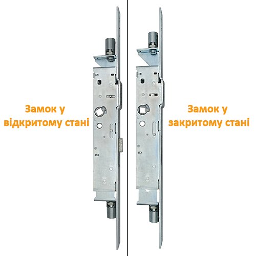 Механізм замка врізної антипаніки CISA Sicur Panic 43690.30 (BS30мм) для пасивної стулки дверей - Фото №7