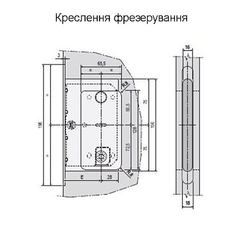 Механізм замка AGB Mediana Polaris Wave WC магніт (BS50,5мм) білий матовий  - Фото №5