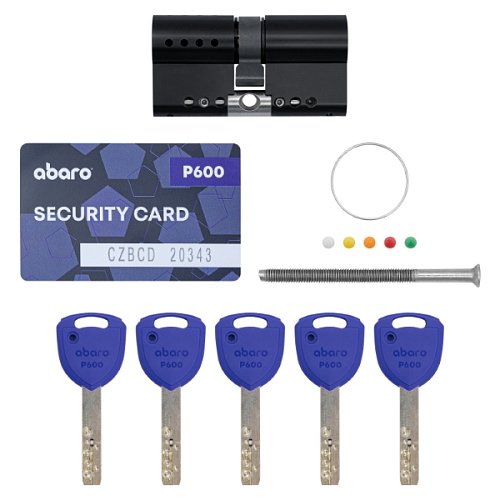 Циліндр ABARO P600 (модульний) 62 (31*31) Bk чорний 5 ключів - Фото №11