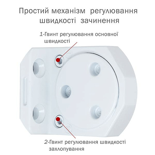 Доводчик RYOBI DS-3550 BC/DA STD с фиксацией до 100кг Белый - Фото №7