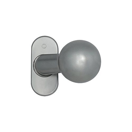 Ручка-кноб CISA 07070.56.0B1 фіксована анодований сірий - Фото №2