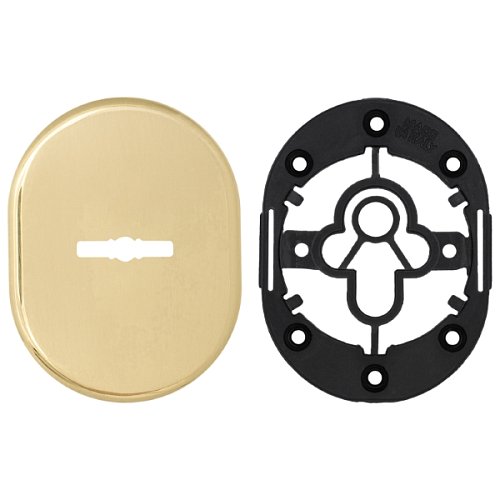 Накладка сувальдна AZZI FAUSTO MDM/O овальна стандарт латунь полірована - Фото №3