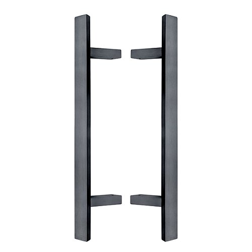 Ручки скоби ABARO Sydney 45° L:400 X:200 W:40*20mm SS 304 антрацит  RAL 7016 (комплект) - Фото №1