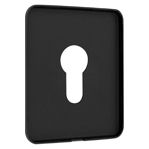 Накладка на серцевину AZZI FAUSTO MY/TEKNO/NO прямокутна чорний матовий - Фото №2