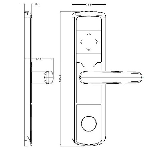 Комплект розумного замка SEVEN LOCK SL-7731 R-fid ID Em сірий - Фото №5