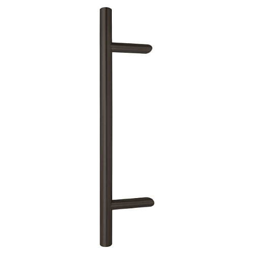 Ручки скоби ABARO Bali 45° L:600 X:400 D:32mm SS 304 сіро-коричневий RAL 8019 - Фото №5