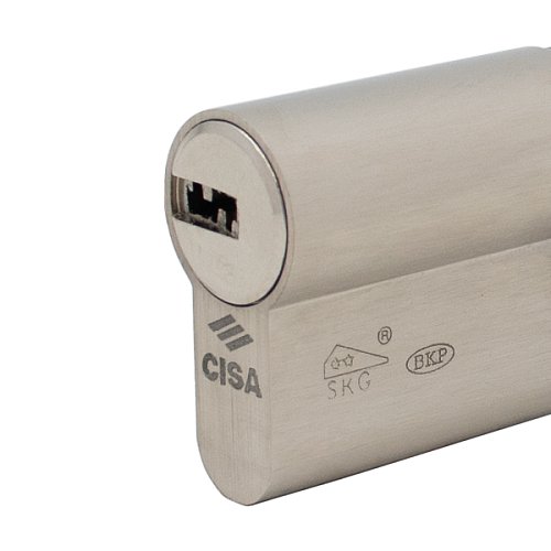 Цилиндр CISA ASIX P8 100 (50*50) никель матовый 3 ключа - Фото №2