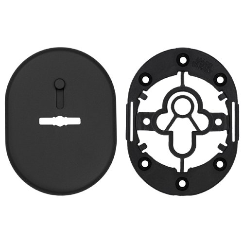 Накладка сувальдна AZZI FAUSTO MDM/NO/CV зі шторкою овальна стандарт чорний матовий - Фото №4