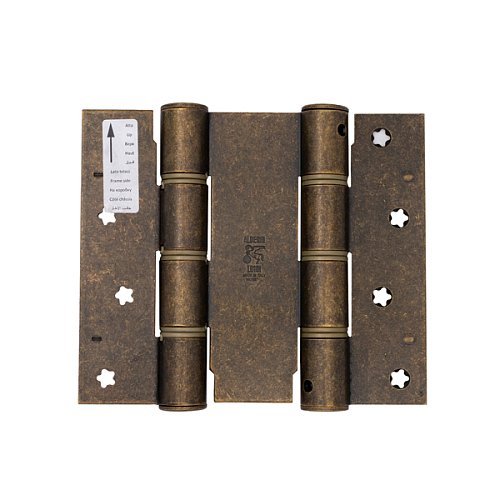 Петля барная ALDEGHI LUIGI 87AO125-40 125 мм ОА античная латунь - Фото №2