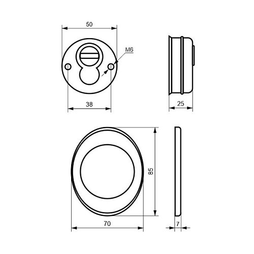 Протектор AZZI FAUSTO F23 25 мм 85x70 бронза - Фото №5