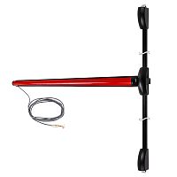 Антипаніка накладна CISA eFAST 59851.10 3-точкова електромоторна червоний/чорний