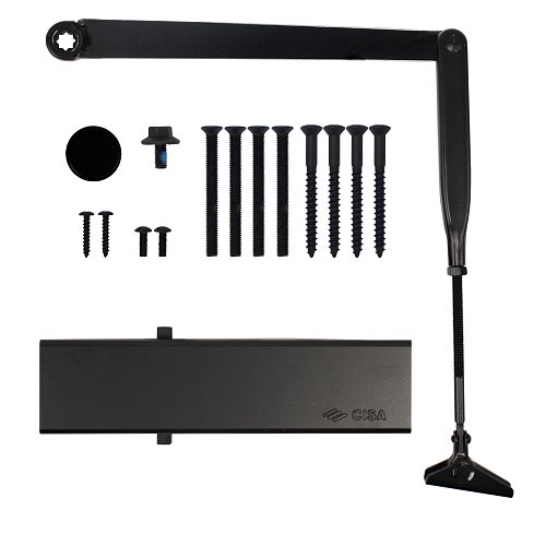 Доводчик CISA C1610.05.0.90 Professional Plus2 BC STD до 120 кг FIRE черный - Фото №6