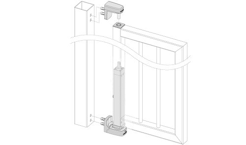 Доводчик для калитки LOCINOX Interio встраиваемый - Фото №6