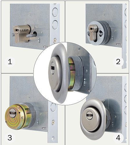 Протектор DISEC SFERIK BLINDO RB42 DIN OVAL 35мм хром полірований - Фото №6