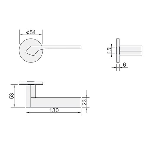 Ручки на розеті GAVROCHE Radium AL White білий - Фото №5