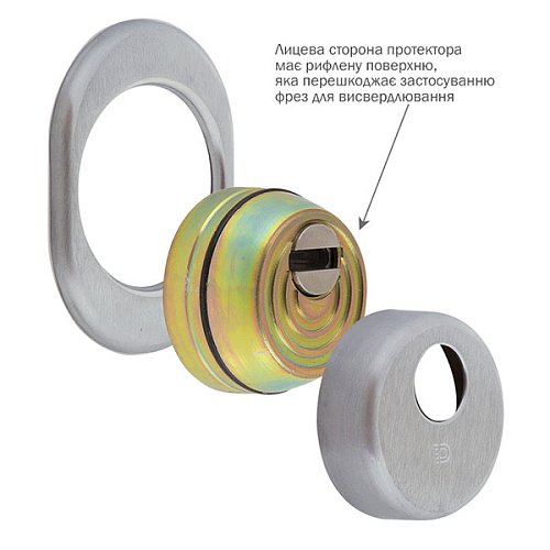 Протектор DISEC MONOLITO BD250 25 мм полированный хром - Фото №5