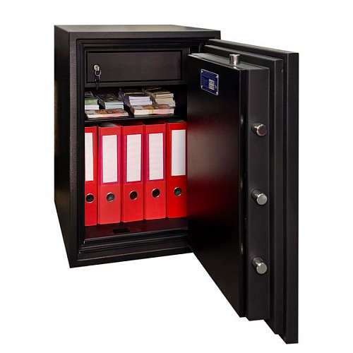 Сейф вогнестійкий GRIFFON FRS.70.E BLACK - Фото №3