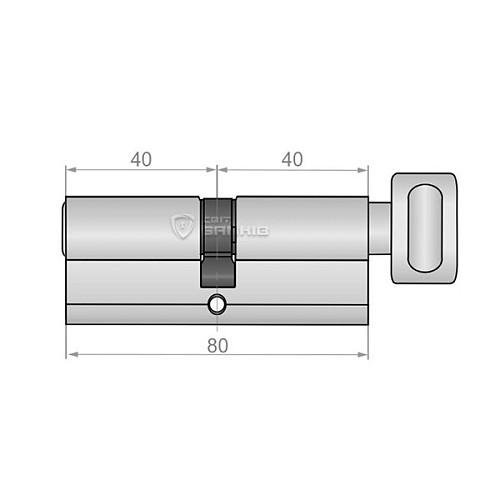 Цилиндр RDA 80T (40*40T) вороток хром - Фото №6