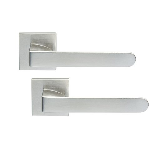 Ручки на розетте ILAVIO 2476 (1053-1102) хром матовый - Фото №1