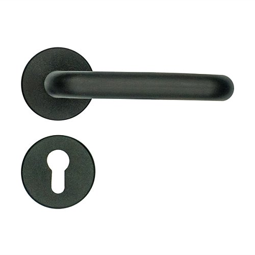 Ручки протипожежні на розеті MARVON Rosetta чорний матовий - Фото №6