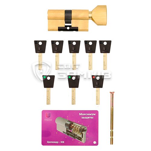 Цилиндр SHERLOCK HK ABC 90T (45*45T) латунь - Фото №5