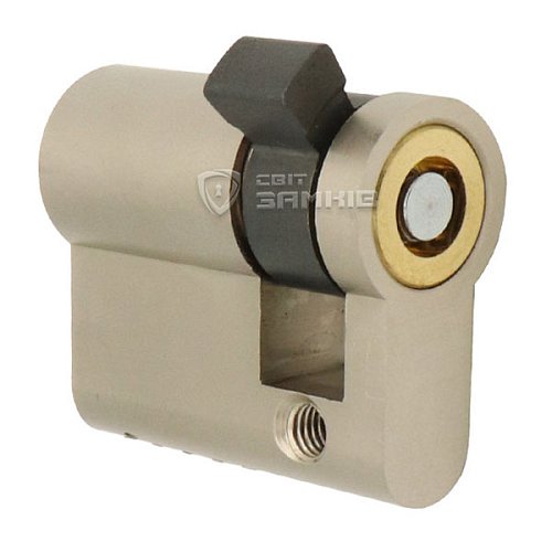 Цилиндр половинка TITAN K5 60 (50*10) никель сатин 3 ключа - Фото №4