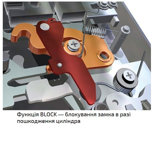 Механизм замка CR DUAL DM-P MRX Block STOP 5/116 (BS66*85мм) - Фото №10
