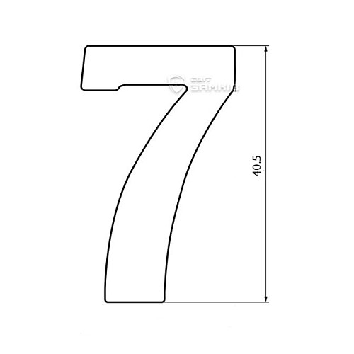 Цифра «7» OLV латунь (X.-M.) - Фото №3