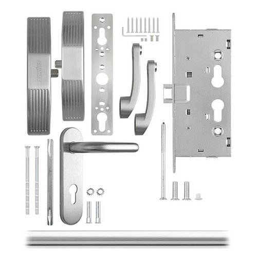 Комплект антипаніки врізний SANTOS 1300SS для евакуаційного виходу нікель сатин/нержавіюча сталь - Фото №8