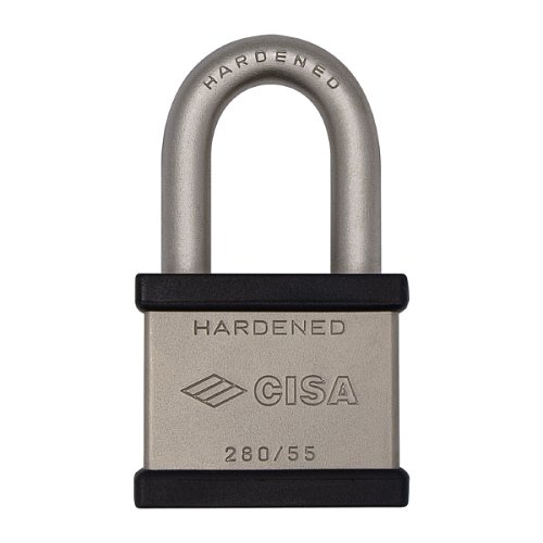 Замок навісний CISA 28050.56 довга дужка (55 мм, 2 ключа) - Фото №2